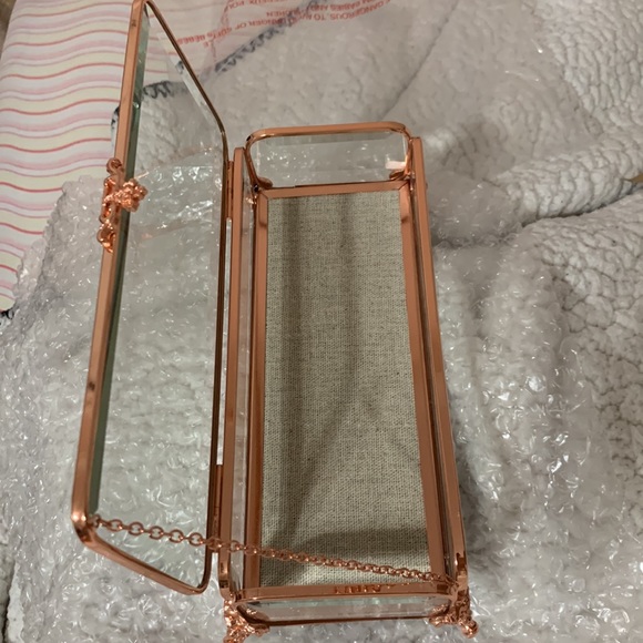 Things Remembered Storage & Organization Things Remembered Rose Gold Keepsake Glass Box